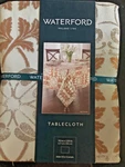 Waterford Linens Octavia 70 X 120 Copper, Silver, Taupe Tablecloth -- Nwt. Fixed Price $59.99.