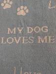 Bella Lux Fine Linens Blue Reversible Dog Throw Lap Blanket 58". Fixed Price $30.00.