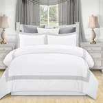 Superior Glenmont Embroidered Duvet Cover Set, Long-staple Full/queen, White. Fixed Price $146.99.