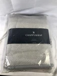 Chappywrap Harborview Herringbone Reversible Blanket Light Grey 60X80. Fixed Price $100.00.