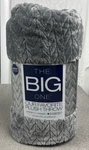 Kohls Plush Throw Blanket Fleece Gray 5FT X 6FT Oversized Soft The Big One New. Fixed Price $12.99.