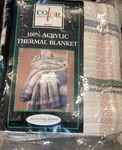 Vintage Rare Color Classics By Cannon New 100% Acrylic Woven Blanket Queen King. Fixed Price $56.09.