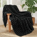 Fleece Throw Blanket For Couch Bed, Luxury 3D Jacquard Super. Fixed Price $20.97.