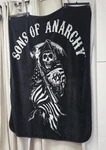Sons Of Anarchy Luxury Plush Throw Blanket Reaper. Fixed Price $28.00.