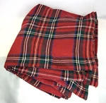 Ralph Lauren Red Tartan Plaid Cotton Blanket Throw 90 X Made In Usa. Fixed Price $150.00.