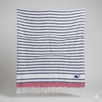 Vineyard Vines X Target Os Preppy Coastal Nautical Striped Fringe Throw Blanket. Fixed Price $29.99.