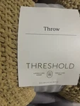 50"X60" Throw Blanket - Threshold Soft Gray. Fixed Price $23.99.