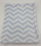 Sl Home Fashions Blue White Chevron Zig Zag Rn 119741 Plush Baby Blanket B350. Fixed Price $29.99.