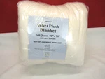 Great Bay Home Velvet Plush Blanket Full/queen 90"X90" Ivory T4104331. Fixed Price $31.95.