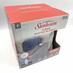 Sunbeam Fleece Heated Blanket Full Size Gray 12 Settings Machine Washable. Fixed Price $44.18.