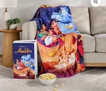 Disney Aladdin Vhs Boxed Silk Touch Throw, 50" 70" Blanket New. Fixed Price $42.99.
