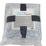 Bella Russo Silk Touch Throw Blanket 50" 60" Gray Luxuriously Soft New. Fixed Price $15.82.