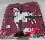 Vera Bradley "holiday Hounds" Throw Blanket 50688-21032 Brick Red 80 X Nwt. Fixed Price $39.95.