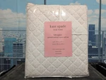 Kate Spade Full/queen 3PC Quilt Set Boardwalk Dot Cotton Percale New. Fixed Price $99.95.
