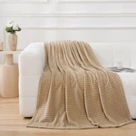 Puncuntex Flannel Fleece Beige Throw Blanket 50 60,SUPER Soft Plush Cozy. Fixed Price $14.74.