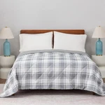 Berkshire Down Alternative Filled Blanket. Gray/reverse To Solid. Queen New. Fixed Price $51.00.