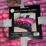Nouveau Soft King Blanket Polyester Stripe Print Pink Purple Black Bedroom. Fixed Price $65.44.
