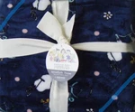 Peanuts Snoopy Berkshire Spring Velvetsoft Throw Blanket 55X70 Navy New BX61. Fixed Price $44.00.