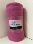 Mainstays Pink Fleece Throw 50IN X 60IN. Fixed Price $15.99.
