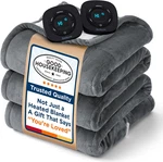 Electric Blanket Size - Dual Control Heated Queen, Gentlesoft Fast. Fixed Price $113.09.