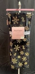 Juicy Couture Snowflakes Black Crown Gold Throw Blanket 50"X70" Christmas EBRC2. Fixed Price $36.99.
