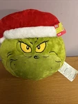 Dr. Seuss How The Grinch Stole Christmas Face Throw Plush Pillow Nwt Ruz 2023. Fixed Price $30.00.