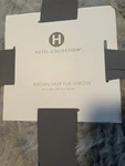 Persian Lamb Faux Fur Throw From The Hotel Collection 50 X60 Created For Macys. Fixed Price $50.00.
