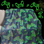 Obinsm Teen Boys Gifts Gaming Blanket Gamer Glow The Dark .... Fixed Price $24.99.