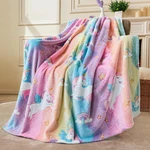Glow In The Dark Unicorn Blanket Soft Flannel Cozy Kids Throw 40 X60 Girl Gift!. Fixed Price $45.99.