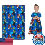 Franco Kids Bedding Super Soft Plush Throw Blanket 62 X 90 Mario AB0518. Fixed Price $38.65.