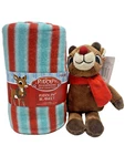 Dan Rudolph The Red-nosed Reindeer Plush & Fleece Throw 50 X 60". Fixed Price $26.97.
