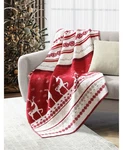 Lacourte 50 X 60 Reindeer Throw T4102043. Fixed Price $34.99.