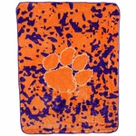 Clemson Tigers College Covers 63 X 86 Soft Raschel Plush Throw Blanket. Fixed Price $40.00.