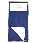 Posh Home Throw Blanket Cable Knit Sherpa Lined Reversible Navy Blue - 50" 60". Fixed Price $17.49.