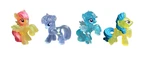 My Little Pony Mlp Mini Transparent Clear Figures Yellow Blue Purple 2" Lot Of 4. Fixed Price $16.00.