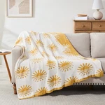 50X60" Chenille Microfiber Sunset Throw Blanket For Couch Soft Cozy Knitted. Fixed Price $42.20.