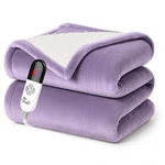 Electric Heated Throw Blanket Sherpa 50"X60" Purple Machine Washable S.... Fixed Price $41.91.