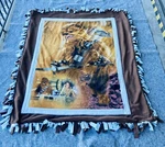 Star Wars Chewbacca & Ray 4 Ft X 5 Tapestry Throw Blanket. Fixed Price $49.00.