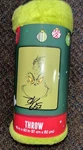 Grinch Dr Seuss Throw Blanket Christmas 46" X 60" - New. Fixed Price $29.99.
