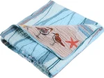 Greenland Home Maui Throw Blanket X 50" 60", Blue. Fixed Price $59.10.