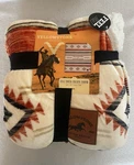 Yellowstone Dutton Ranch Sherpa Backing W/silk Touch Front Throw 60" X 70" New. Fixed Price $25.99.