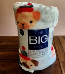 Pug Throw Plush Blanket Big One Oversized Dog Hat Blue Aqua Flannel Soft New. Fixed Price $14.84.