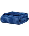 Premier Comfort BASI50-0428 Corduroy Plush Down Alternative Throw Navy 60 X 70. Fixed Price $30.00.
