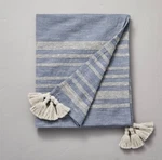 Heathered Stripe Tasseled Woven Throw Blanket - Hearth & Hand With Magnolia. Fixed Price $17.99.