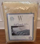 Wamsutta Softouch Flocked Face Blanket Full/queen X90 Tan Ivory New Read. Fixed Price $89.95.