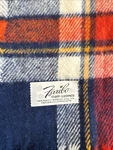 Vtg 52X62 Faribo Fluff-loomed Plaid Stadium Blanket Faribault Woolen Mill. Fixed Price $34.00.