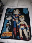 Dc Warner Justice League Batman Superman Wonder Woman Zombie Plush Twin Blanket. Fixed Price $19.99.