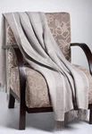 Alpaca Striped Herringbone Throw, All Natural No Synthetics. Fixed Price $189.00.