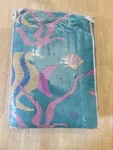 Vintage New Nautical Seashells Costal Caribbean Fish Beach Tapestry Blanket. Fixed Price $50.00.