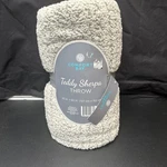 Comfort Bay Teddy Sherpa Throw 50X60 Gray Nwt Super Soft And Cozy. Fixed Price $8.00.
